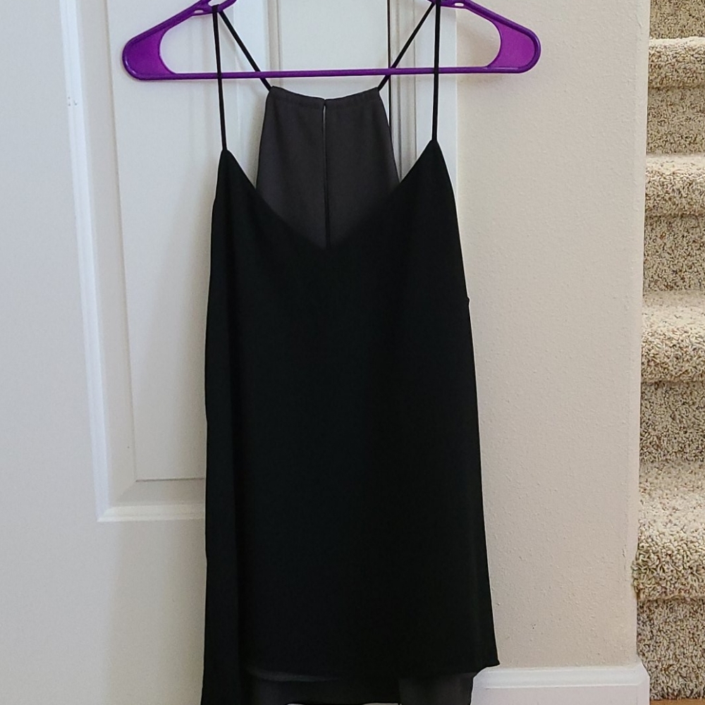 Reversible black / grey blouse tank